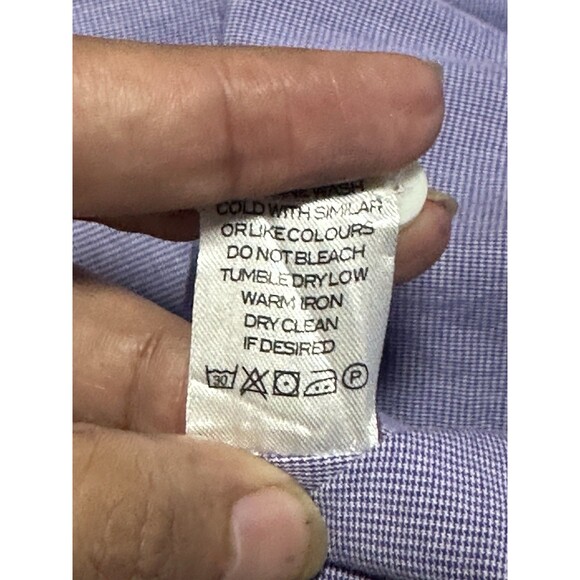 Mix & NY Purple Short Sleeve Button Down Shirt Men's XL - Picture 5 of 12